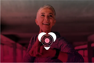 Woman smiling