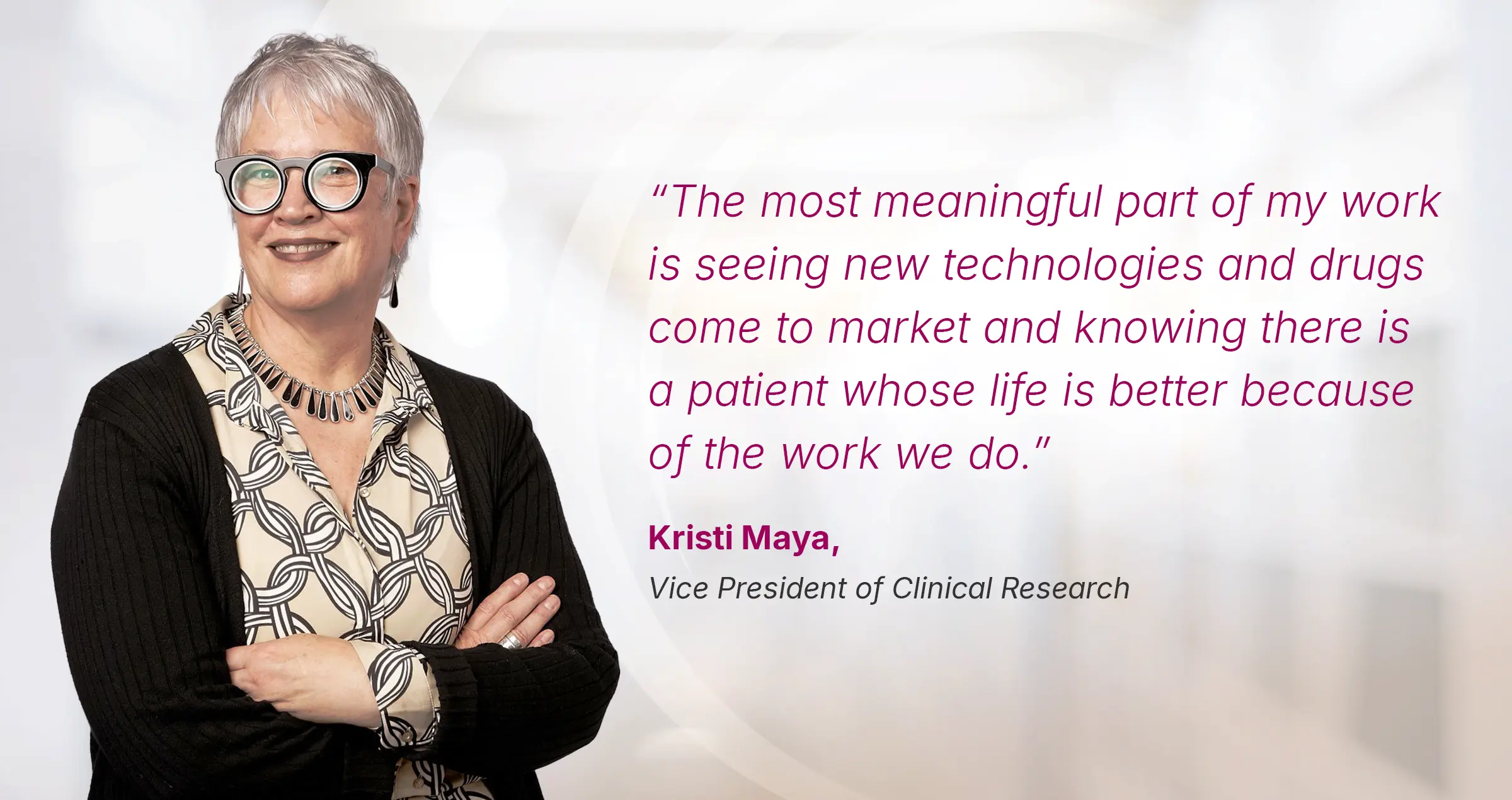 Kristi Maya, Vice President of Clinical Research for RadNet
